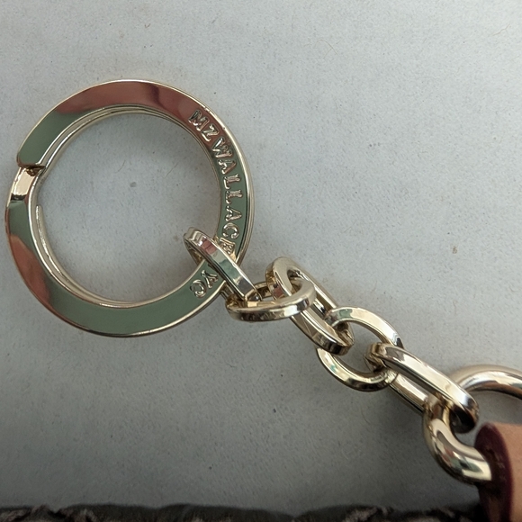 MZ Wallace Flat Metro Key Pouch Metallic Bronze - Picture 2 of 8